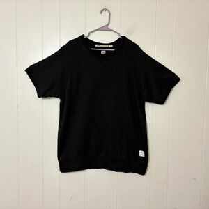 Iron & Resin Black Short Sleeve Crewneck Sweatshirt Size XL Casual Streetwear